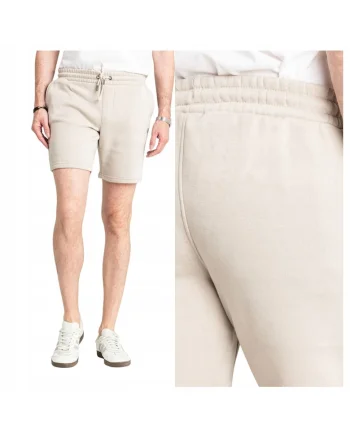 Pantaloni scurti din amestec de bumbac, Bej