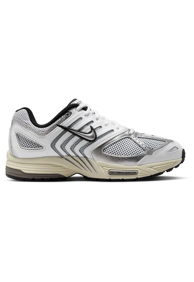 Pantofi sport dama  Pegasus, alb/negru, piele ecologica, amortizare Nike Air, talpa cauciuc tip waffle