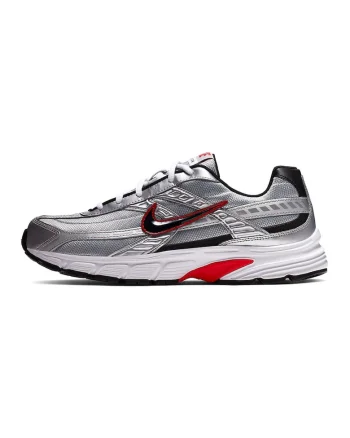 Pantofi sport Initiator cu insertii din material textil, Negru/Argintiu