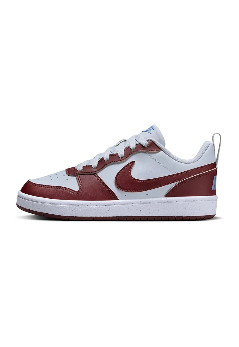 Pantofi sport Court Borough din piele ecologica, Alb/Visiniu