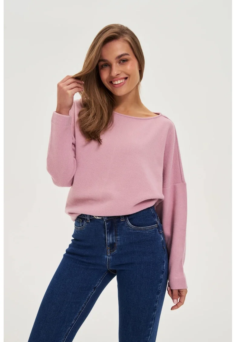 Bluza Gri Patrata, Roz lucios