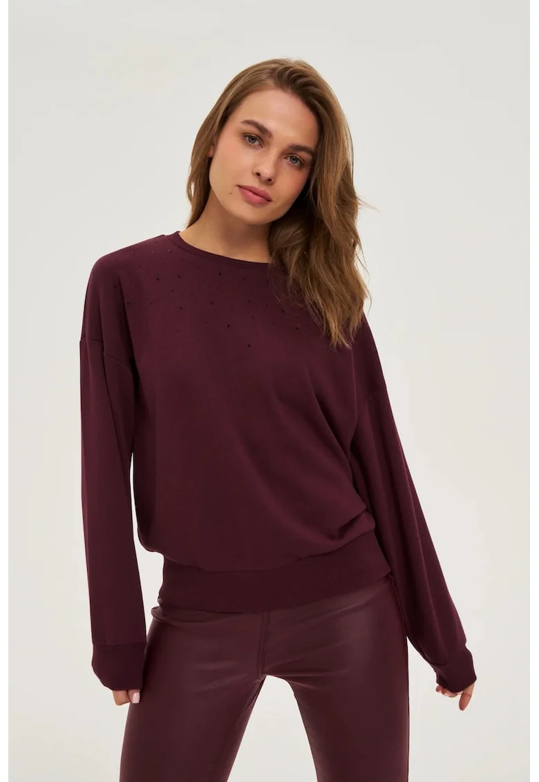 Bluza Burgundy cu Detei, Visiniu