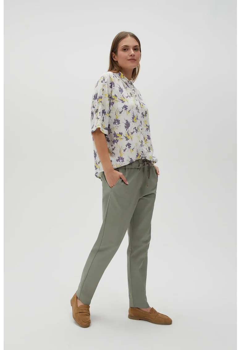 Pantaloni cu picioare drepte olivii, Kaki