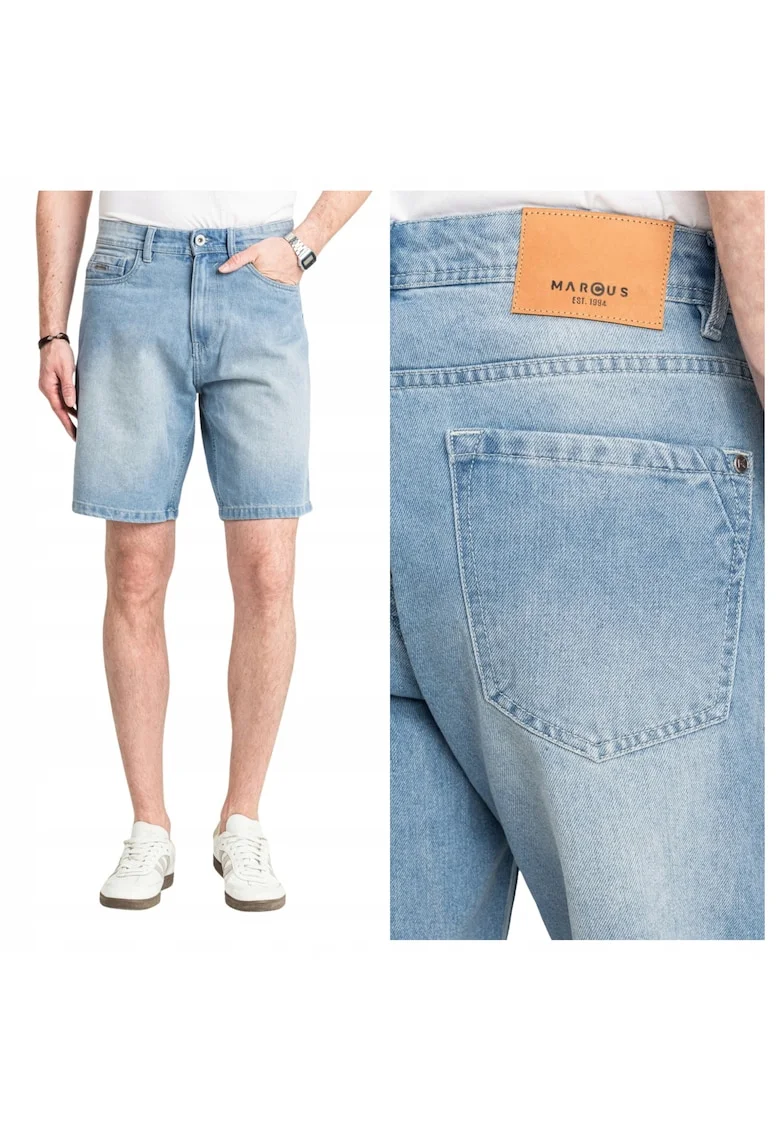 Bermude din denim Justin, Albastru deschis