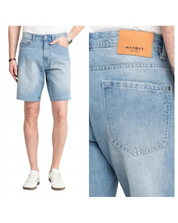 Bermude din denim Justin, Albastru deschis