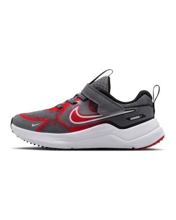 - Pantofi Cosmic cu inchidere velcro pentru alergare, Rosu/Negru stins