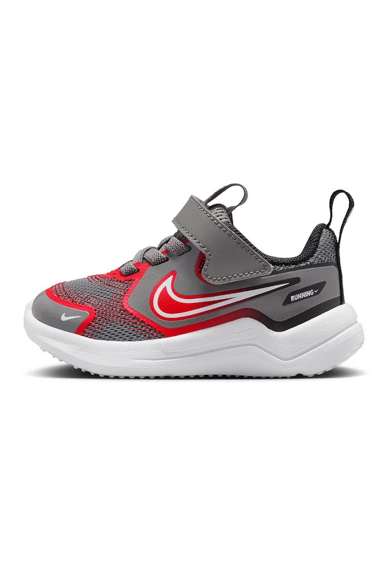 Pantofi Cosmic cu inchidere velcro pentru alergare, Rosu/Gri inchis