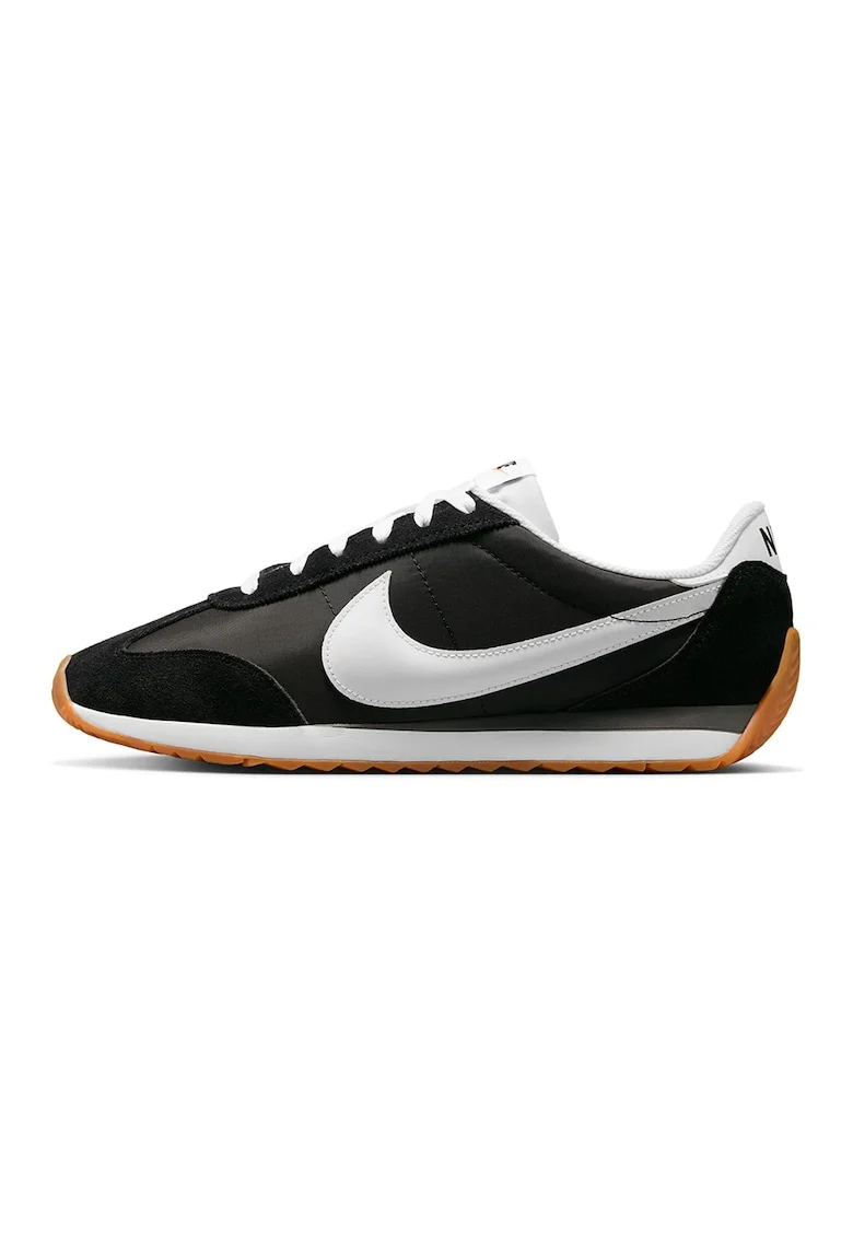 Pantofi sport Pacific cu garnituri din piele intoarsa, Alb/Negru