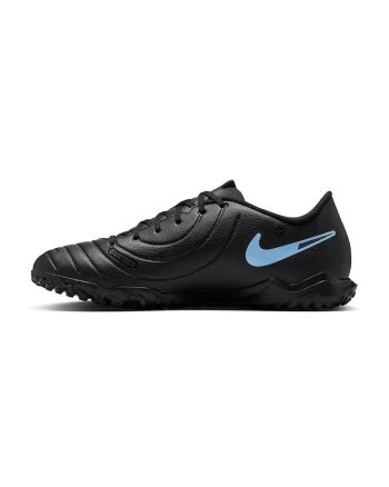 Pantofi din piele ecologica, pentru fotbal Legend 10 Club, Negru/Albastru lavanda