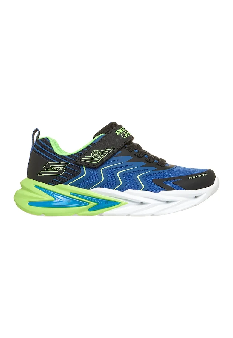 Pantofi sport S-Lights® Flex-Glow Ultra, Negru/Bleumarin/Verde menta
