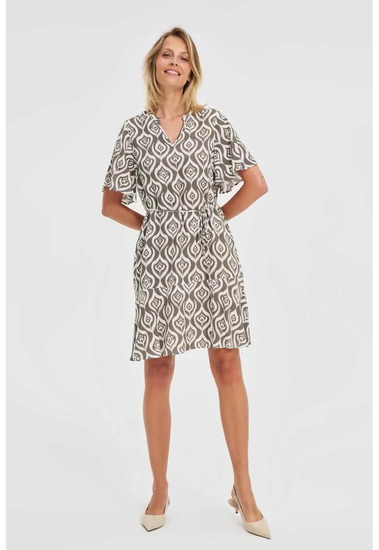 Rochie  verde, Kaki