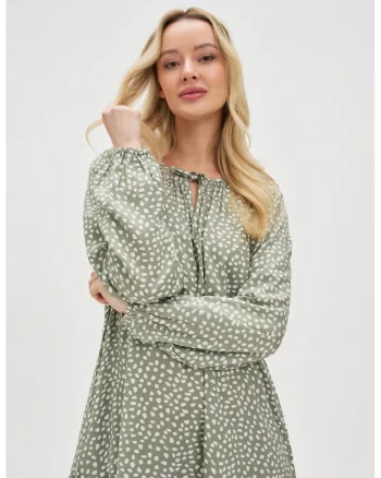 Rochie Viscosa Maslinie, Kaki