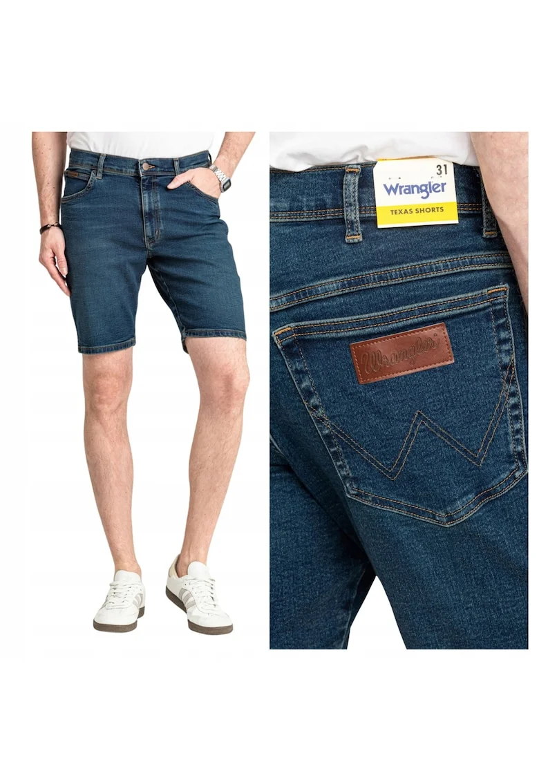 Bermude din denim regular fit Texas, Albastru