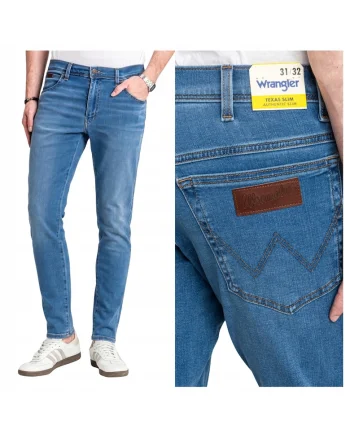 Blugi slim fit Texas, Albastru deschis, Albastru