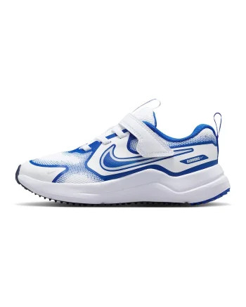 - Pantofi Cosmic cu inchidere velcro pentru alergare, Alb/Albastru inchis