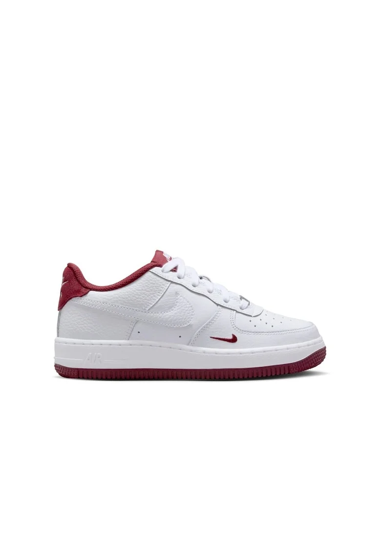 Pantofi sport copii  AIR FORCE 1 LV8 3 BG, Piele naturala, Alb,