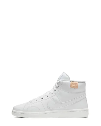 Pantofi sport mid-high din piele Court Royale 2, Alb