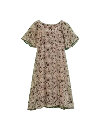 Rochie de dama,  Poliester, Multicolorsd, Bej