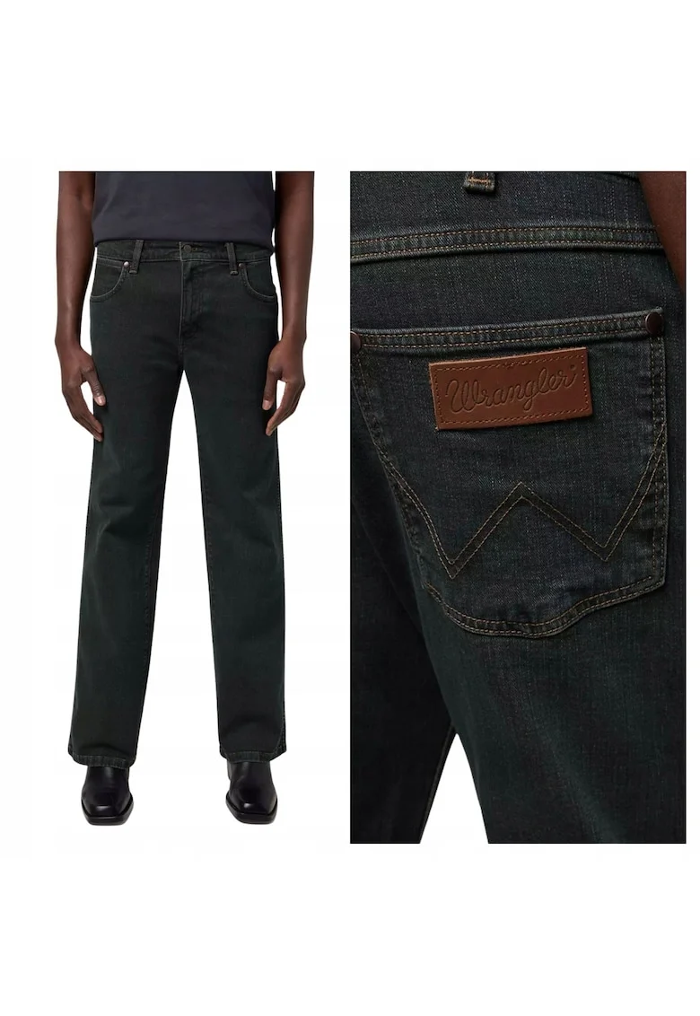 Blugi relaxed fit cu talie medie, Albastru
