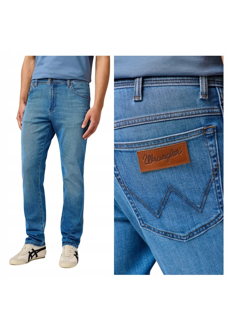 Blugi slim fit cu buzunare Texas, Albastru
