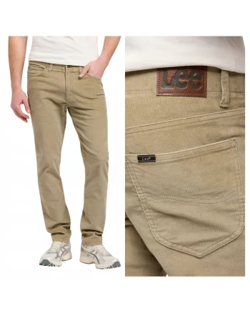Pantaloni slim fit cu talie medie, Kaki