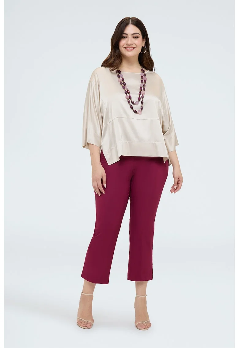 Pantaloni crop evazati, Visiniu