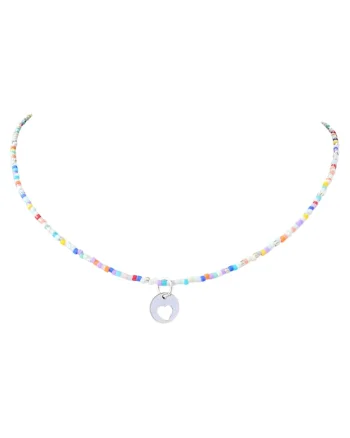 Colier din margele Miyuki Circle of Love cu argint 925, 40 + 4 cm