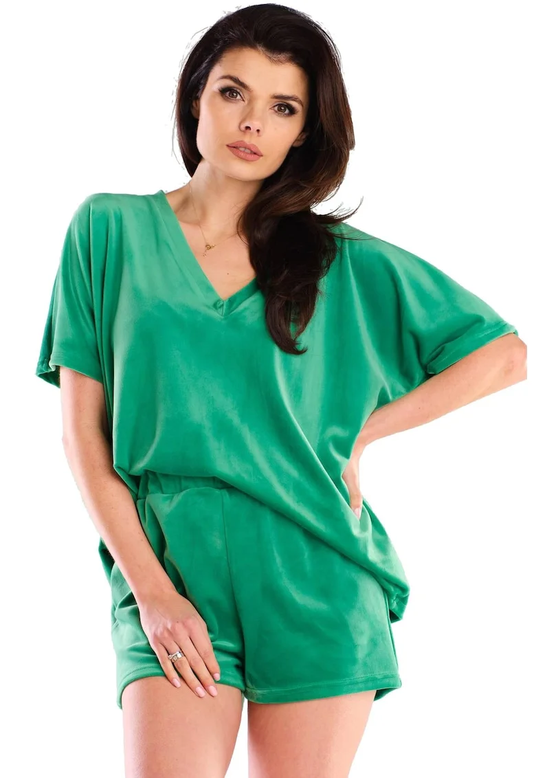 Bluza  Poliester, Verde, Marime unica, Verde