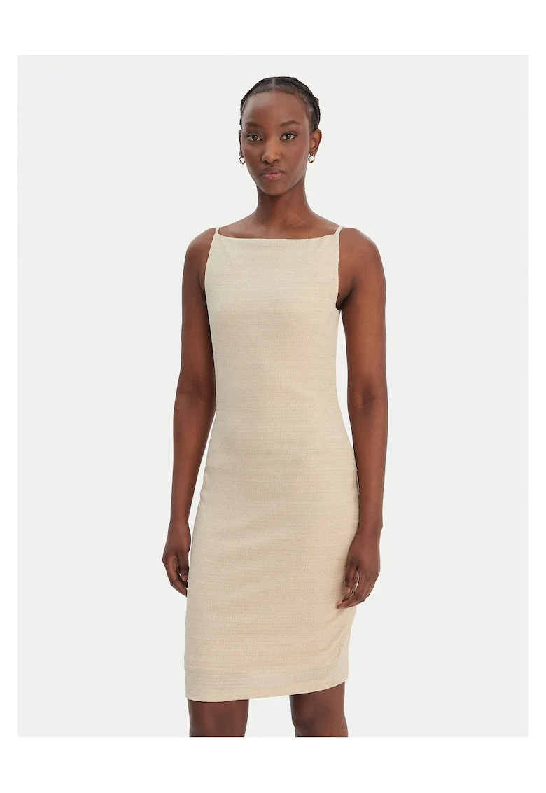 Rochie de cocktail,  Bej, poliester