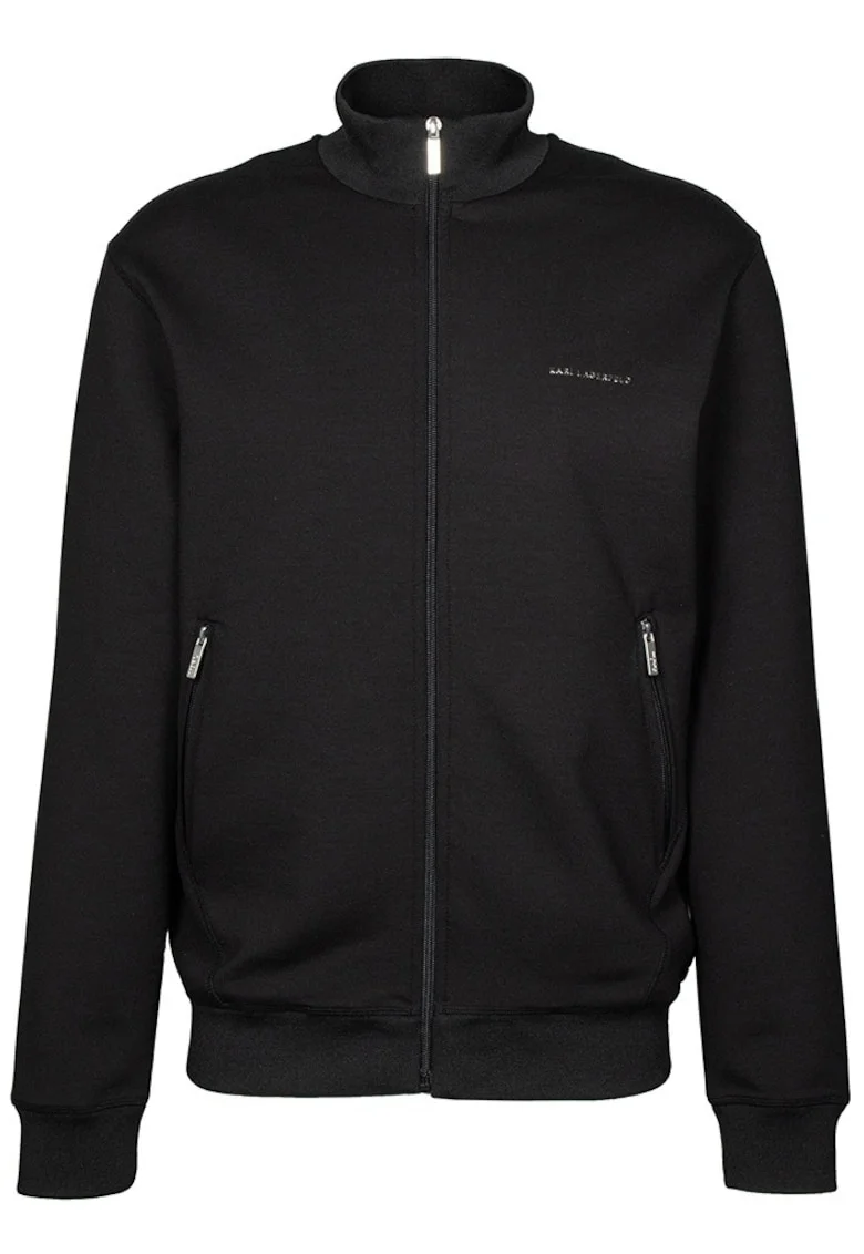 Bluza de trening cu fermoar si buzunare