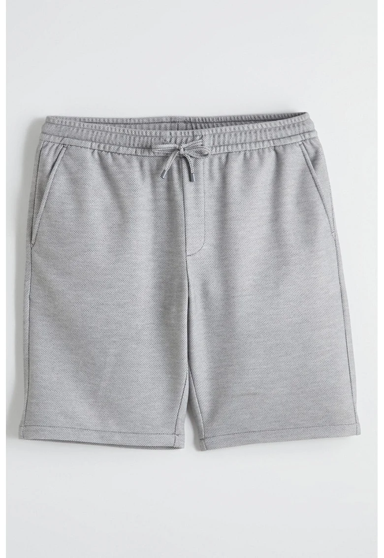 Pantaloni scurti cu buzunare oblice, Gri deschis