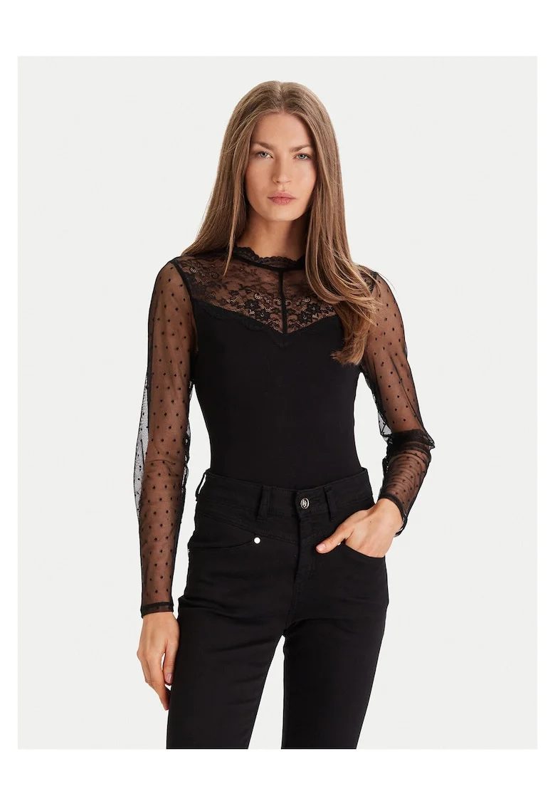 Bluza dama,  252-TGLOW, negru