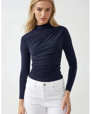 Bluza dama,  guler inalt
