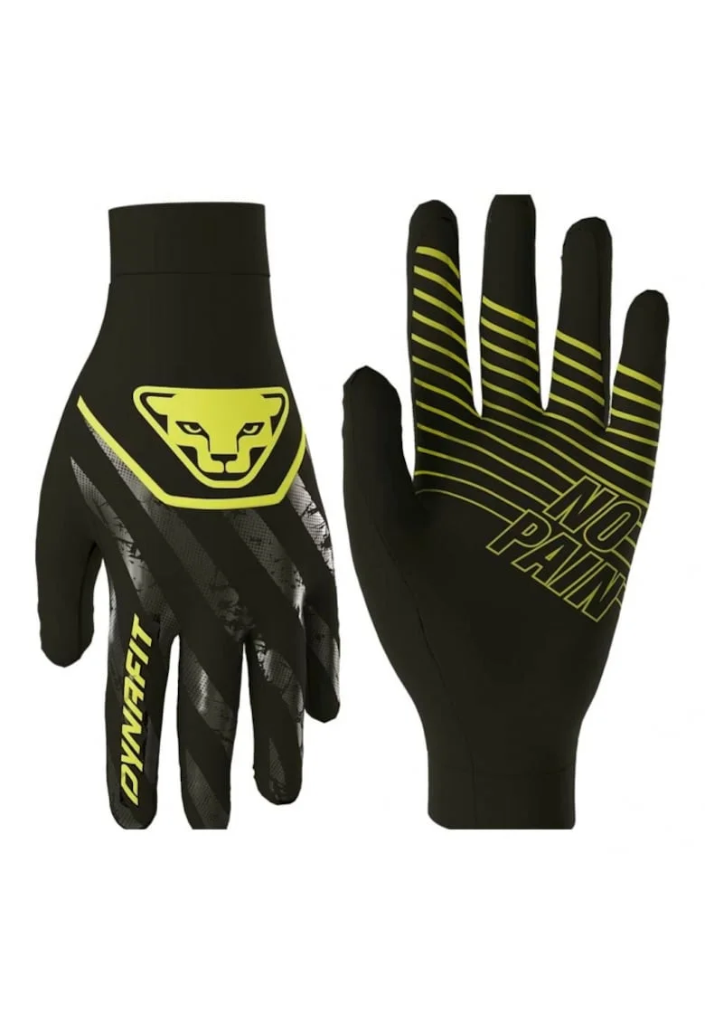 Manusi alergare  Trail Reflective-Negru/Lime-S