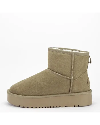 Ghete bej din piele naturala NN605 117 16098, Bej