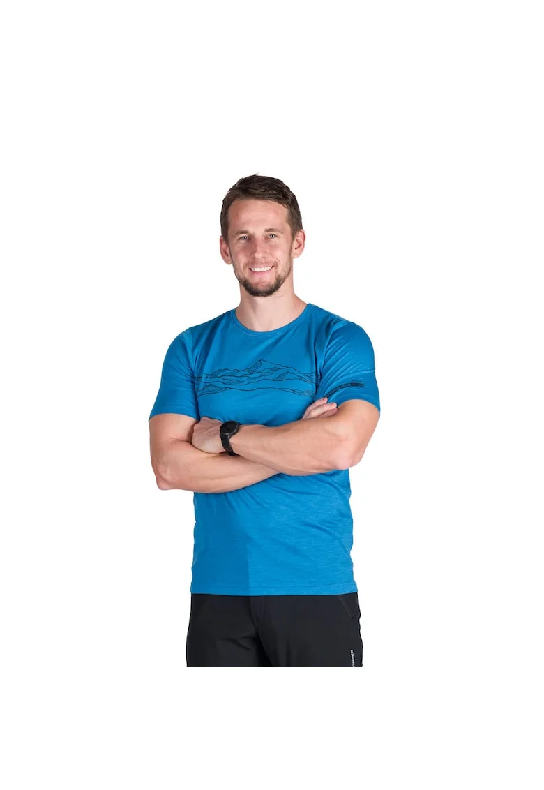 Tricou outdoor pentru barbati Rainer, Albastru aquamarin