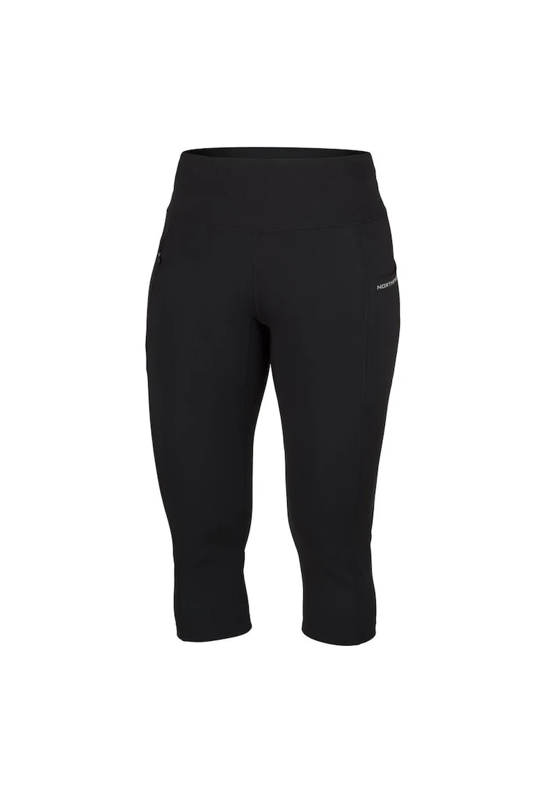 Colanti elastici 3/4 femei Terra, Negru