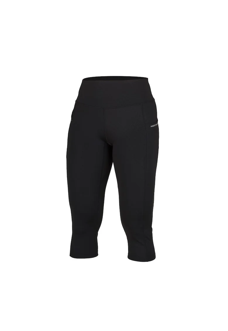 Colanti elastici 3/4 femei Terra, Negru stins