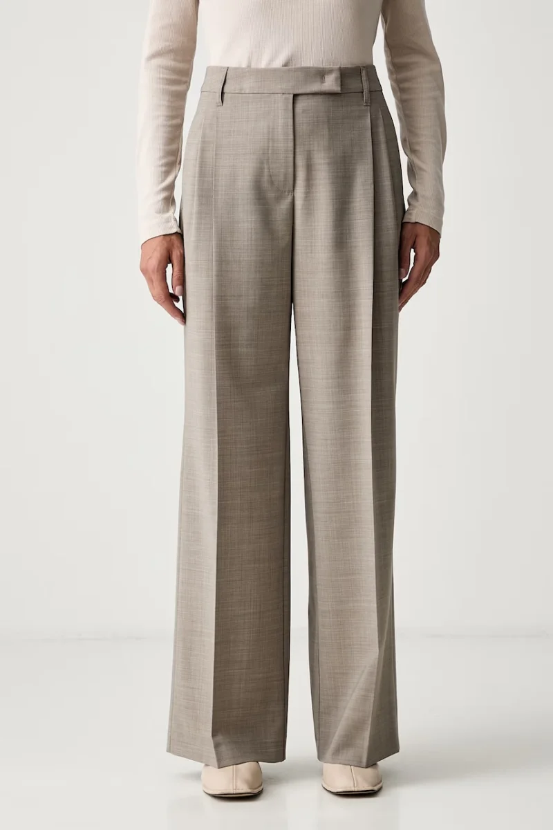 Marc O'Polo pantaloni pentru femei cu amestec de lână