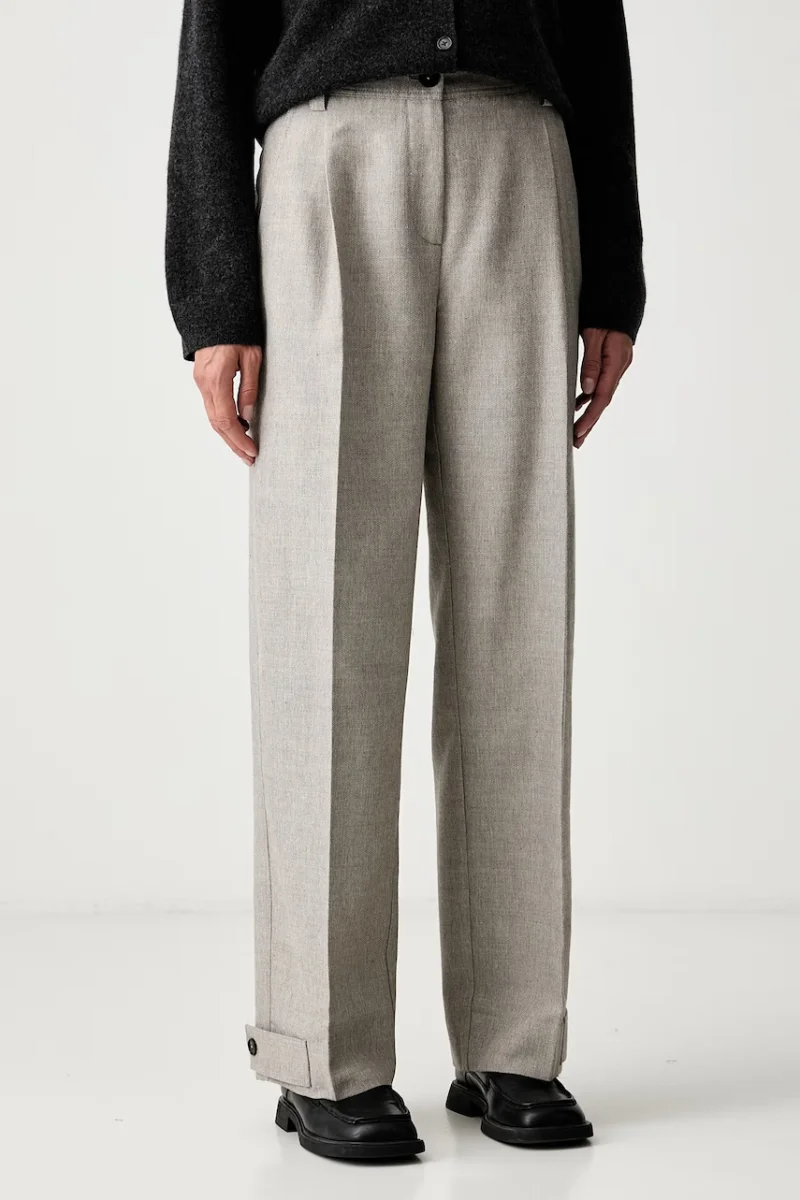 Marc O'Polo pantaloni de costum pentru femei cu lână