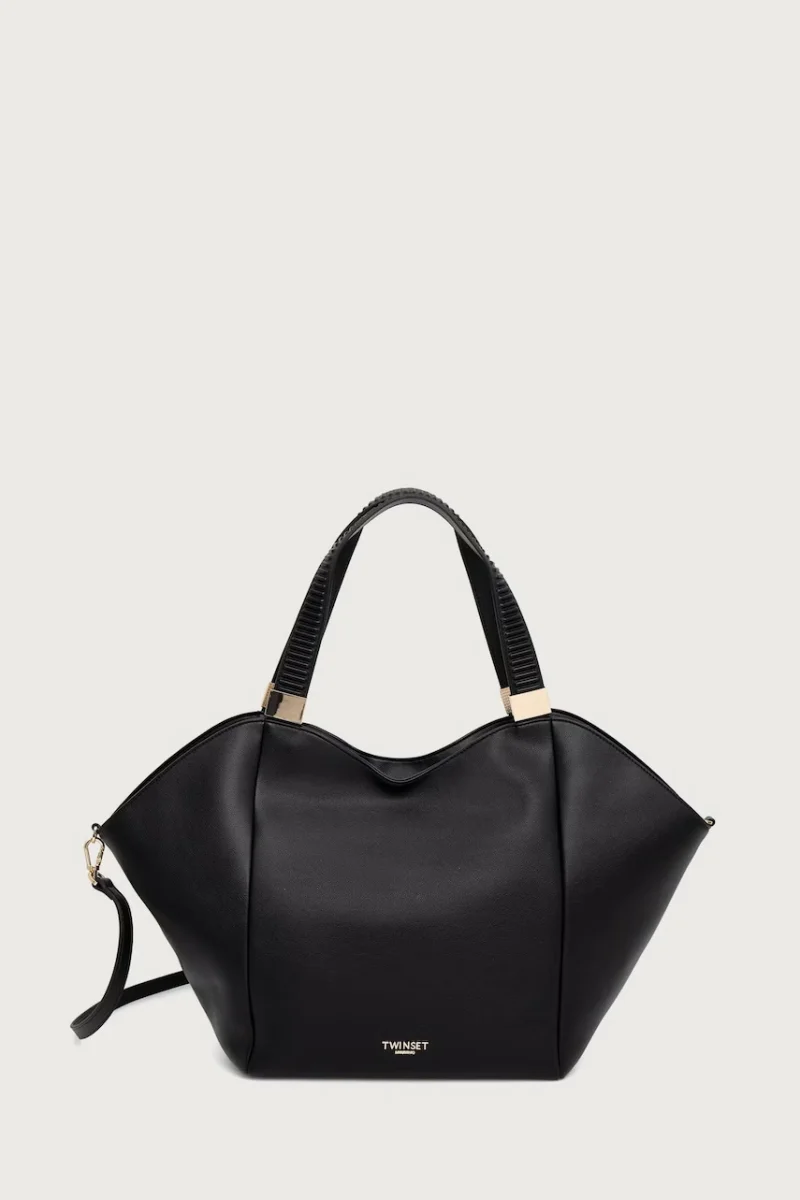 Twinset tote bag pentru femei cu imitație de piele