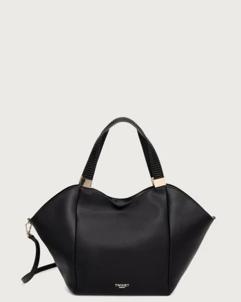 Twinset tote bag pentru femei cu imitație de piele