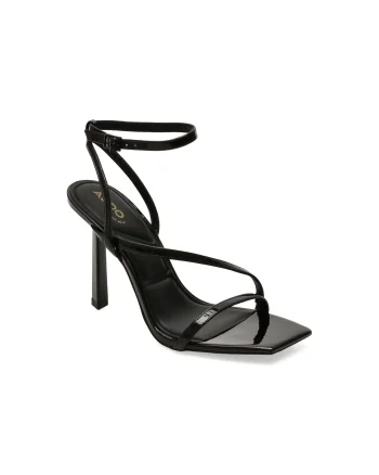 Sandale elegante ALDO negre, SCINTILLA 001, din piele ecologica lacuita