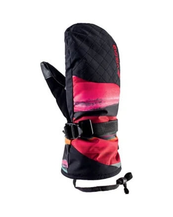 Manusi ski copii  SUNSET MITTEN, negru-roz
