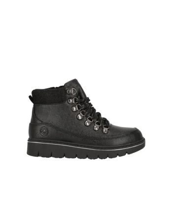 Botine dama,  57926, Piele ecologica, Negru