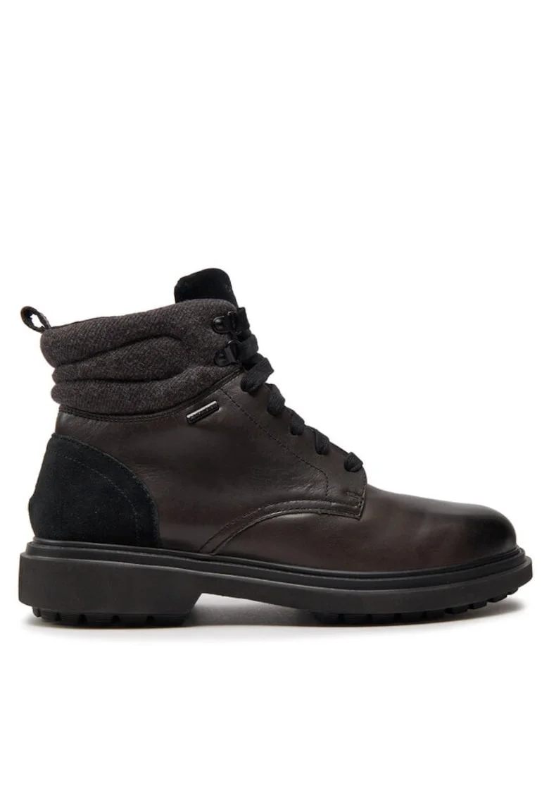 Ghete si bocanci sport barbati  302566136, Piele intoarsa, Negru