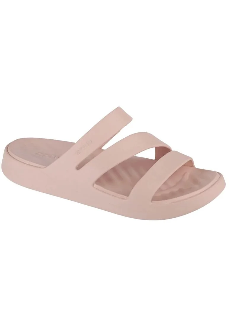 Papuci sport dama,  Sintetic, Roz,