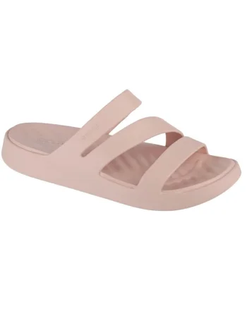 Papuci sport dama,  Sintetic, Roz,