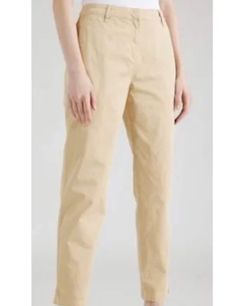 Pantaloni din amestec de bumbac cu croiala conica