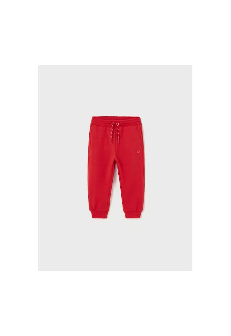 Pantaloni lungi,  302022328, Bumbac, Poliester, Elastan, Rosu